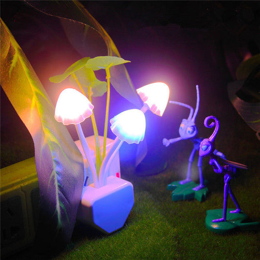 LED Mushroom Night Lights Sensor Dusk to Dawn Sensor Night Lights