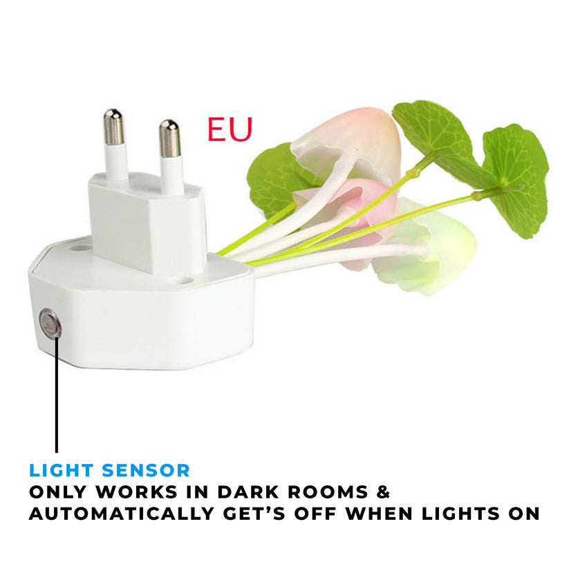 LED Mushroom Night Lights Sensor Dusk to Dawn Sensor Night Lights