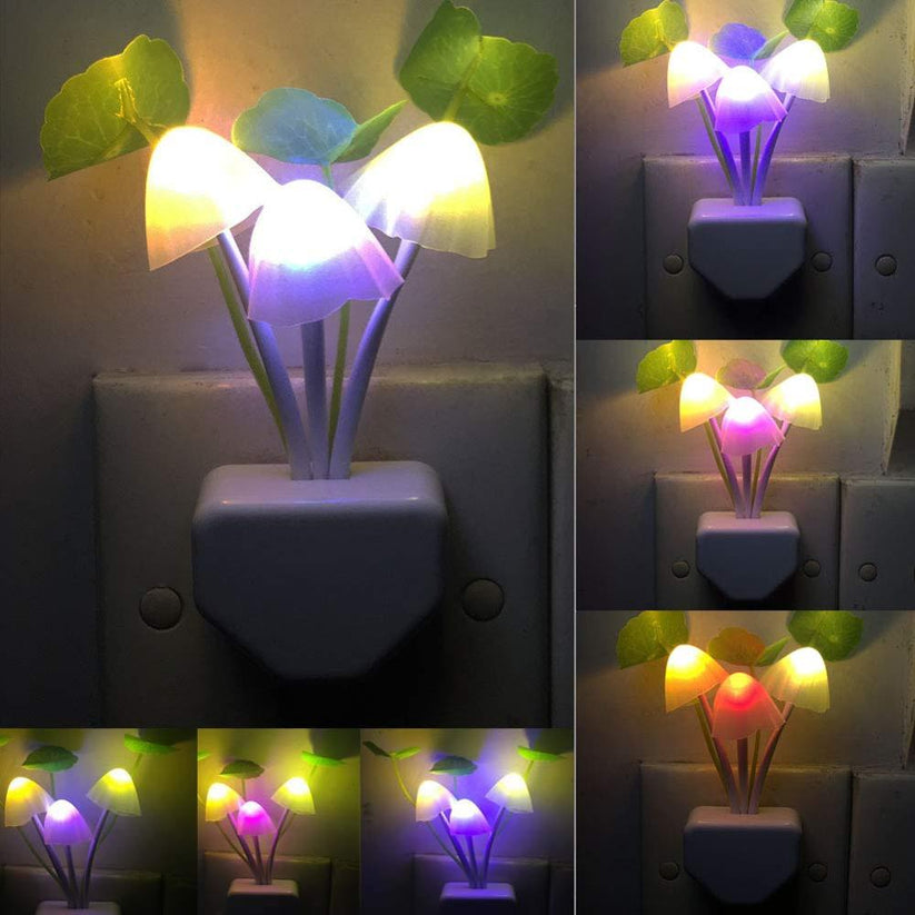 LED Mushroom Night Lights Sensor Dusk to Dawn Sensor Night Lights